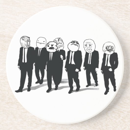 激怒の集団の飲み物のコースター コースター (正面)