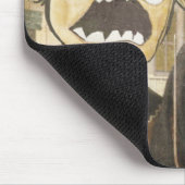 激怒の顔のミームの顔の喜劇的な上品な絵画 マウスパッド (コーナー)