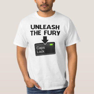 激怒のCapsロックを自由にして下さい Tシャツ