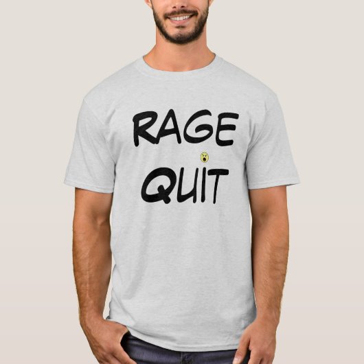 激怒はやめます(クラシック) Tシャツ (正面)