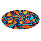 激怒ブルー抽象芸術 カッティングボード (角)