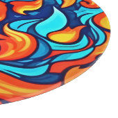 激怒ブルー抽象芸術 カッティングボード (角)