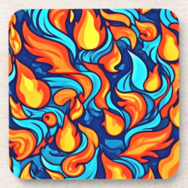 激怒ブルー抽象芸術 コースター
