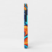 激怒ブルー抽象芸術 Case-Mate iPhoneケース (裏面/左)