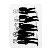 激怒漫画ミーム顔歩く。私はグスタ。 マグネット (縦)