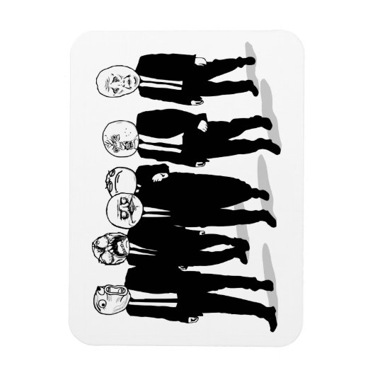 激怒漫画ミーム顔歩く。私はグスタ。 マグネット (縦)