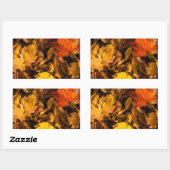 激怒紅葉 長方形シール (シート)