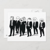 激怒集団はがき ポストカード (正面/裏面)