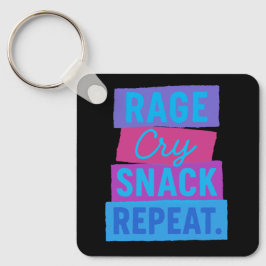 激怒。泣け。スナック。同じ。 キーホルダー