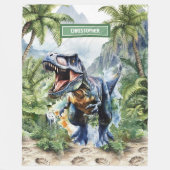 激怒Tレックス毛布カスタム フリースブランケット (正面)