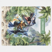 激怒Tレックス毛布カスタム フリースブランケット (正面(横))