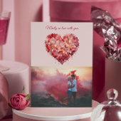 激情の恋 | 花のハート | オーダーメイドフォト シーズンカード