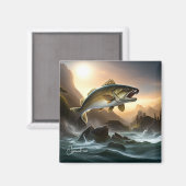 激流の中の大魚 マグネット (正面/裏面)