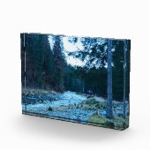 激流の山岳渓流 – ルーマニアの野生の自然 フォトブロック (右)