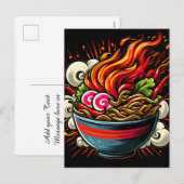 激辛ラーメン日本麺街道アート シーズンポストカード (正面/裏面)