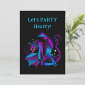 激龍の紫と青のユニークパーティー 招待状 (スタンド正面)