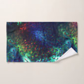 濃いはかりで測青から色の背景に派手な バスタオルセット (ハンドタオル)