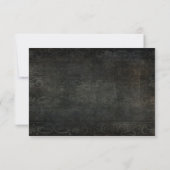 濃いめのヴィンテージ風デザイン+クリーム色のタイポグラフィ 30, RSVP (裏面)