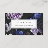 濃いエレガント紫フローラ 紹介カード (正面)