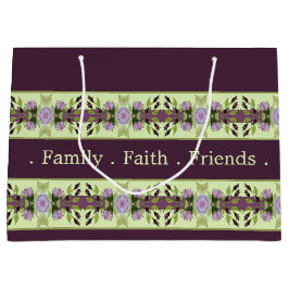 濃いエレガント紫 ラージペーパーバッグ