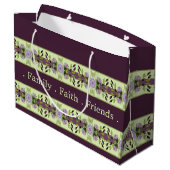 濃いエレガント紫 ラージペーパーバッグ (裏面アングル)