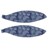 濃いエレガント青色のペイズリーパターン バスケットボール (パネル)