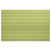 濃いオリーブ緑と黄ストライプ色のパターン ファブリック (ファットクウォーター)