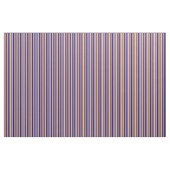 濃いオレンジ、ベージュ、濃い青の線 ファブリック (ヤード)