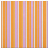 濃いオレンジ、梅、白い色柄 ファブリック (見本)