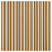 濃いオレンジ、黒と白の裏地/パターストライプのン ファブリック (見本)