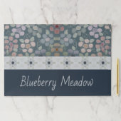 濃いカラフル青色のフローラ ペーパーパッド (インサイチュ)