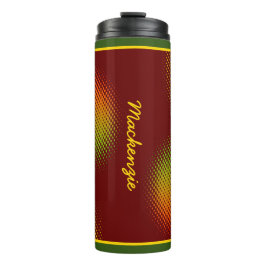 濃いカリブの赤の色の抽象芸術 タンブラー