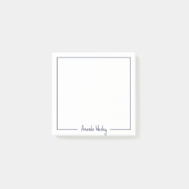 濃いガーリー紫モノグラムのフルネーム ポストイット