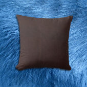 濃いクリの茶色のレザーフェイク クッション