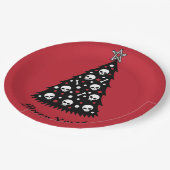 濃いクリスマスツリー ペーパープレート (アングル)