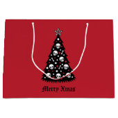 濃いクリスマスツリー ラージペーパーバッグ (正面)