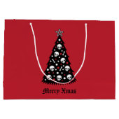 濃いクリスマスツリー ラージペーパーバッグ (裏面)