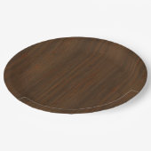 濃いクルミ茶竹粒の外観 ペーパープレート (アングル)