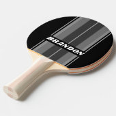 濃いグラデーションのレインボーストライプボードの名前 卓球ラケット (正面アングル)