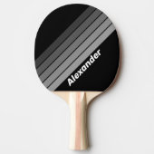濃いグラデーションの虹（名前） 卓球ラケット (正面)