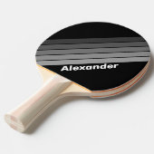 濃いグラデーションの虹（名前） 卓球ラケット (正面アングル)