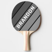 濃いグラデーションはっきりしたレインボー（名前あり） 卓球ラケット (裏面)