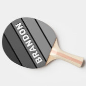 濃いグラデーションはっきりしたレインボー（名前あり） 卓球ラケット (横)