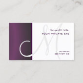 濃いグラデーション紫/DIY 名刺 (裏面)