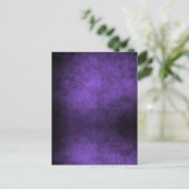 濃いグランジ背景 – 紫 ポストカード (スタンド正面)