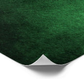 濃いグランジ背景 – 緑 ポスター (角)