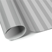 濃いグレーとグレーストライプの/線のパターン ラッピングペーパー (ロールコーナー)