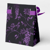 濃いゴシック色の紫のバラ フェイバーボックス (裏面サイド)