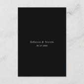 濃いゴシック色の赤い緑のフローラ結婚ムーディの詳細 エンクロージャーカード (裏面)