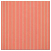 濃いサーモンと赤い線 ファブリック (見本)